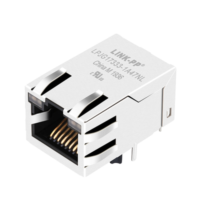 RTA-1S4A9W1F Uyumlu LPJG17333-1A47NL 1000 Base-T RJ45 Jack Manyetik Konnektör Sekmesi Yukarı