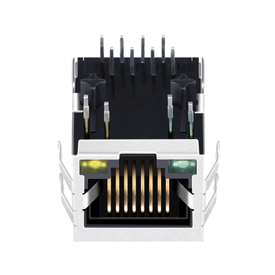 Direnç LED Rj45 LPJ0012A73NL Tek Bağlantı Noktalı Hızlı Ethernet Konektörleri