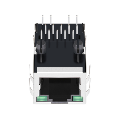 0875-1G1T-D8 Manyetik Jak RJ45 1000BASE-T 1X1 Sekmeli G/G LED