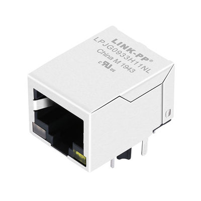 1x1 RJ45 Konektörlü 1000Base-T Entegre Manyetik LPJG0933H11NL