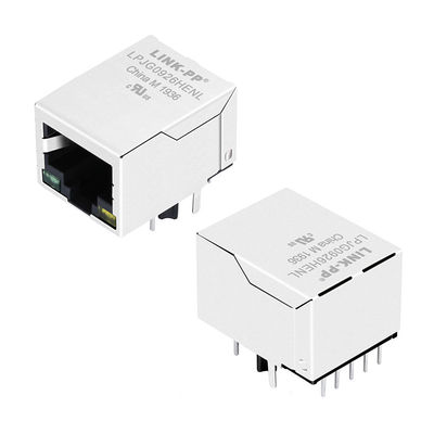 A70-112-331N126 Sekmeli Aşağı Ethernet Manyetik RJ45 Konektörü, POE+ LPJG0926HENL ile