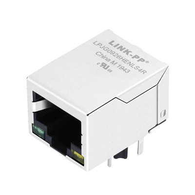 LPJG0926HENLS4R PoE+ RJ45 bağlantısı, delik içi geri akışlı