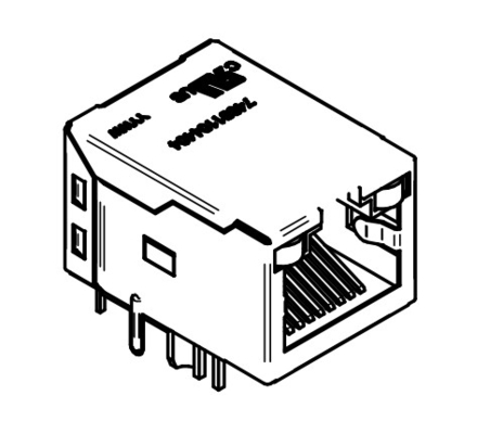 WE RJ45 74991104404 Entegre manyetik RJ45 10/100/1000BASE-T