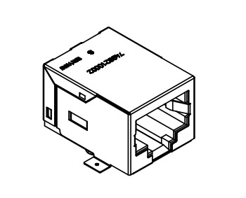 7498210002 100BASE-TX PoE+ RJ45 Konnektör Entegre Manyetikli