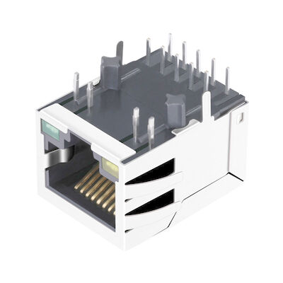 HR861153C 10/100 Base-T Tek Bağlantı Noktalı RJ45 Konnektör, Doğrultucu Köprülü LPJ0284GDNL