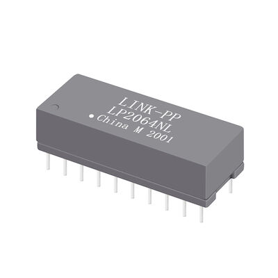 HST-2027DAR Çift Bağlantı Noktalı 10/100 BASE-T THT 24 Pin Ethernet Trafo Modülleri LP2064NL