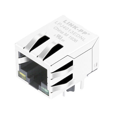 RJLBC-060TC1 RJ45 Modüler Jack 10/100 BASE-TX Filtreli Entegre LED