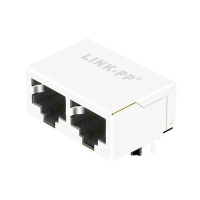 5406566-1 10/100 Base-T 1x2 Bağlantı Noktası Manyetiksiz RJ45 Modüler Jak Konnektörleri LPJEF102DNL