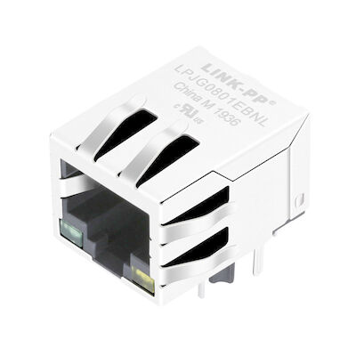 Networking için 48F-01GY2DPL2NL Manyetik RJ45 dişi Jack LPJG0801EBNL