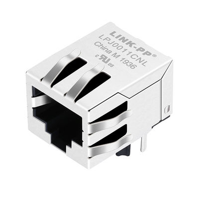 RB1-105B8K1A Manyetik RJ45 Jack 10 / 100Base-T Tab aşağı PCB Jack