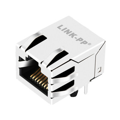 LPJ16801CNL Çapraz MJFR0429 Tek Bağlantı Noktalı Pcb Montaj Konnektörü Lan 100M Rj45 Jakları Arayüzü