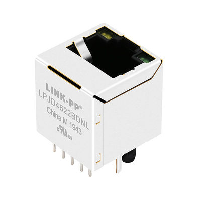 JXD2-9015NL 10/100 Base-T Y/G Led Dikey Montaj MagJack RJ45 Konnektör