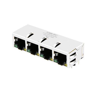 JXD0-4005NL RJ45 Kadın Bağlantı 1x4 Port 8 Pin LED ile