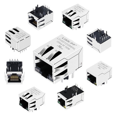 JXR0-0011NLT Yama Paneli Korumalı 8P8C Cat5e Lan Ağı Manyetik RJ45 Jakı
