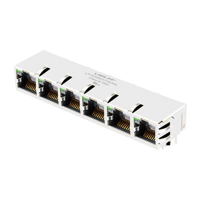 JG0-0070NL Gigabit Lan 1x6 Bağlantı Noktası Kayıtlı Jaklar İnternet RJ45 Ethernet Konnektörleri