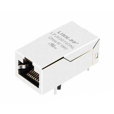 JK0-0018NL 1x2 Bağlantı Noktası 1000 Base-T Led Ethernet Lan Bağlantı Noktası Olmadan Ağ Jakı RJ45 Endüstriyel Ethernet Konektörü