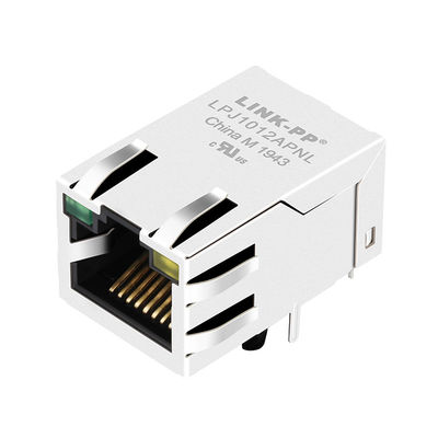 PCB Montajlı Manyetik RJ45 Jakı Kadın w / LED'leri J1012F21RNL, LPJ1012APNL