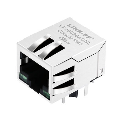 Bağlayıcı RJ45 J0026D21ENL Darbe Eşdeğer 10 / 100Base-T 8P8C PCB Jack