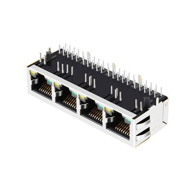 ARJ14A-MASD-AB-EMU2 1x4 Çok portlu RJ45 8P8C 100Base-T Manyetikler Ethernet Jack