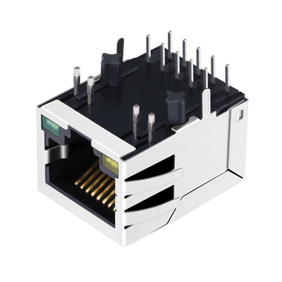 G10-1GHT-012E 10G Base-T Sekmesi Aşağı 1x1 Bağlantı Noktalı RJ45 Dişi Konnektör