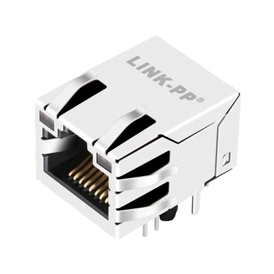 E5J88-44LHS4-LT Geçişli RJ45 Modüler Jack Sekmesi Yukarı 1 Bağlantı Noktalı 8p8c