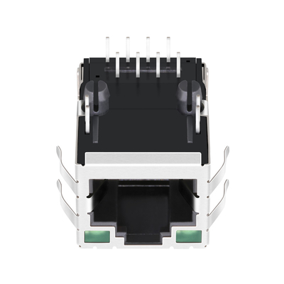 SI-80025-F 10/100 BASE-T 1x1 Bağlantı Noktası Rj45 Ağ Jakı Sekmesi Yeşil / Yeşil Ledlerle Korumalı