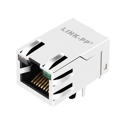 JXT7-1139NL 10G Base-T Sekmesi 1 Bağlantı Noktalı Rj45 Jak Konnektörü Sağ Açı YG/G Ledleri ile Korumalı
