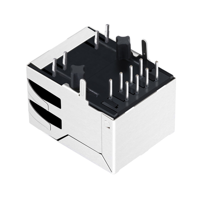 JXD0-0008NL Sekme Aşağı 10/100 Base-T 1x1 Bağlantı Noktası Ethernet Rj45 Konnektör Yeşil / Sarı Led