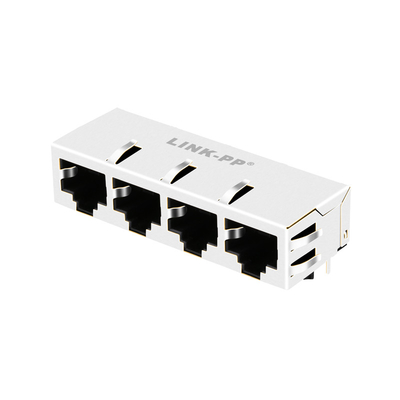 1x4 Bağlantı Noktalı JT8-4000HL 10G Base-T RJ45 Manyetik Jak 13P8C Ledsiz