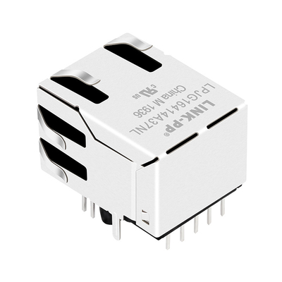 93637-8617 Tek Bağlantı Noktalı Korumalı Rj45 Dişi Konnektör, Led Sekmeli 1000 Base-T