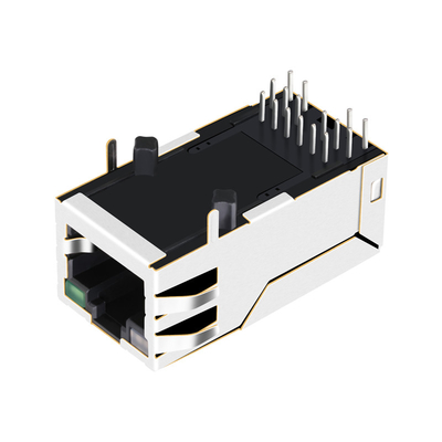 2250331-1 2.5G Base-T Tek Bağlantı Noktalı Sekme UP POE+ GO/G Ledli RJ45 Manyetik Jak