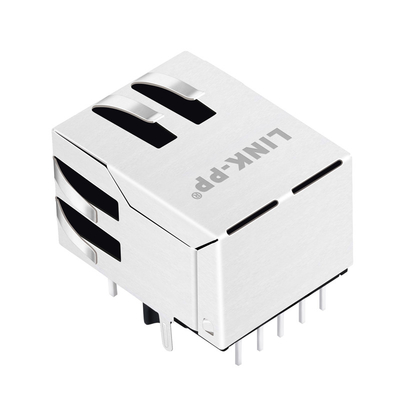 L836-121T-KD 2.5G Base-T Tab Aşağı Düşük Profilli Rj45 Magjack Gy/G Ledli Dişi Konnektör