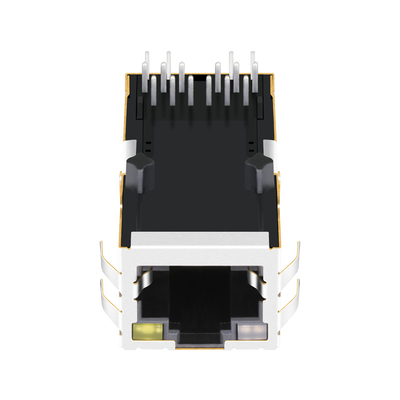 0826-1X1T-M1-F POE RJ45 MagJack 1x1 Bağlantı Noktası 1000 Base-T Sekmesi OG/Y Ledli RoHS