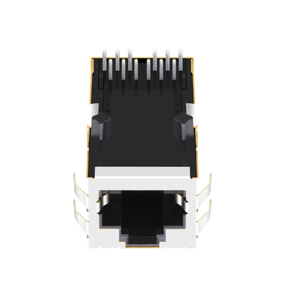 0816-1X1T-43-F 1000 BASE-T NO led Sekme Yukarı RJ45 Konnektör Magjack Delikten