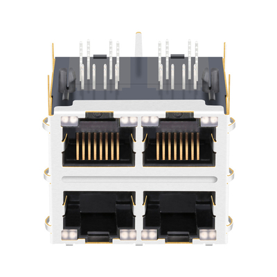 JT5-2270NL 1000 Base-T 2x2 Bağlantı Noktalı Manyetik RJ45 Jacks THT 12p8c HAFİF BORULARLA