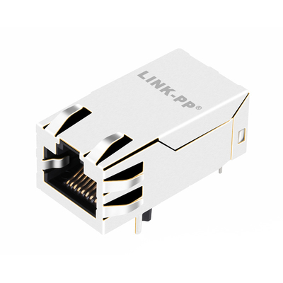 JK0-8001NL Tek Bağlantı Noktalı HD BASE-T RJ45 Manyetik Jak 4 ÇİFT POE 30W Sekme Yukarı NO Led