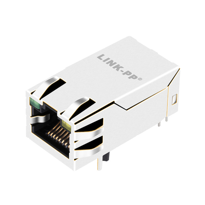 1000BASE-T 1X1 Port Tab UP PoE RJ45 LED JK0-0229NL ile MagJack