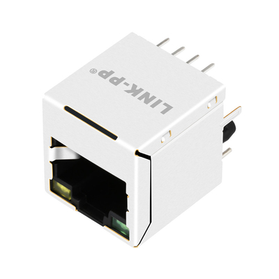 JXD2-0Z10NL 100BASE-T ÜST GİRİŞ DİKEY RJ45 Konnektör 8P8C LED'li